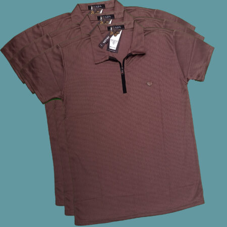 Parada zip collar T-Shirt